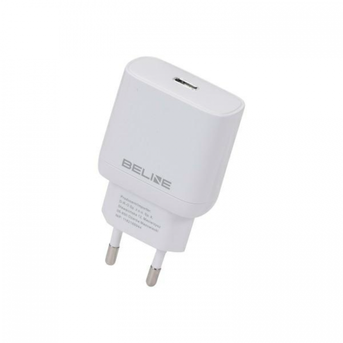 Beline - Beline Vggladdare USB-C (25W) - Vit