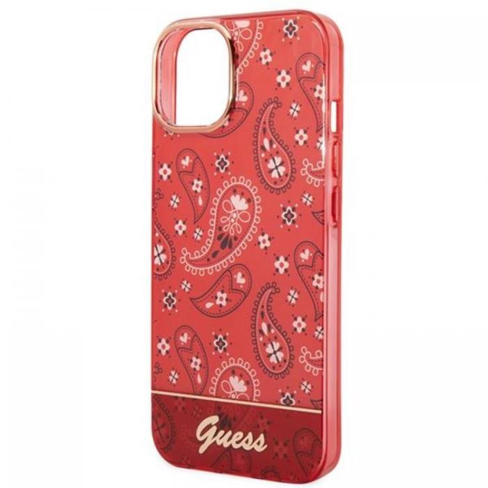 Guess - GUESS iPhone 14 Plus Skal Bandana Paisley - Rd