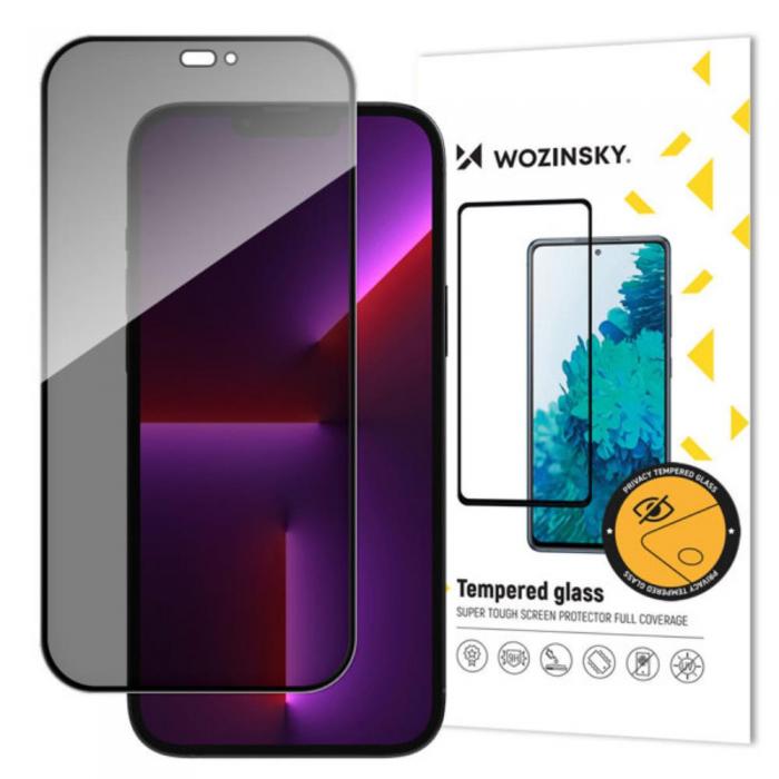 Wozinsky - Wozinsky iPhone 15 Pro Skrmskydd i Hrdat Glas Privacy