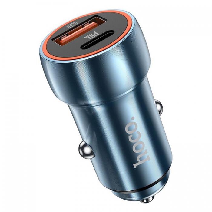 Hoco - Hoco Billaddare 20W USB-A/USB-C Z46A - Safirbl