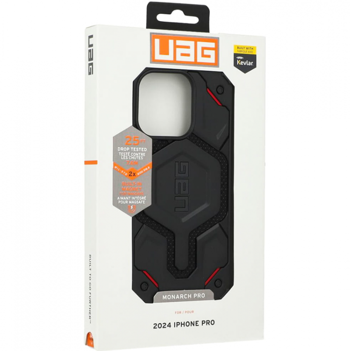 UAG - UAG iPhone 16 Pro Mobilskal MagSafe Monarch Pro - Svart