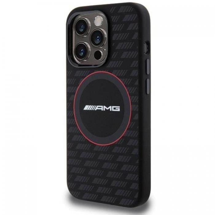 Mercedes - AMG iPhone 15 Pro Max Mobilskal MagSafe Silikon Carbon Pattern