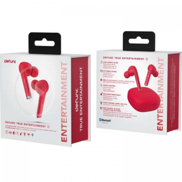 DeFunc - Defunc In-Ear Hrlurar Trdlsa Bluetooth True Entertainment - Rd