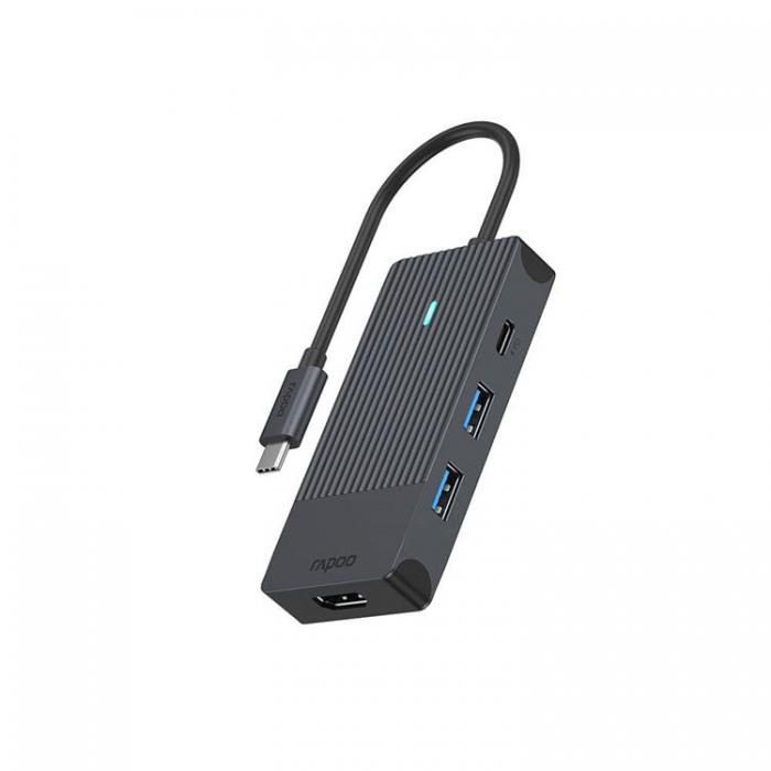 Rapoo - RAPOO Multiport UCM-2001 4-in-1 USB-C Adapter