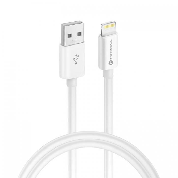 A-One Brand - Forcell USB-A till Lightning kabel 30W, 1m - Vit