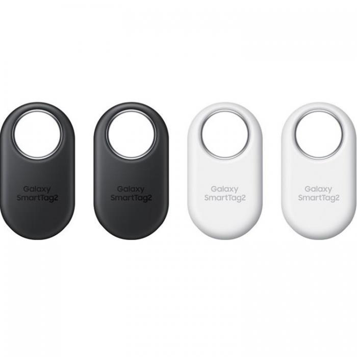 Samsung - [4-Pack] Samsung Smart Tag 2 - Svart/Vit