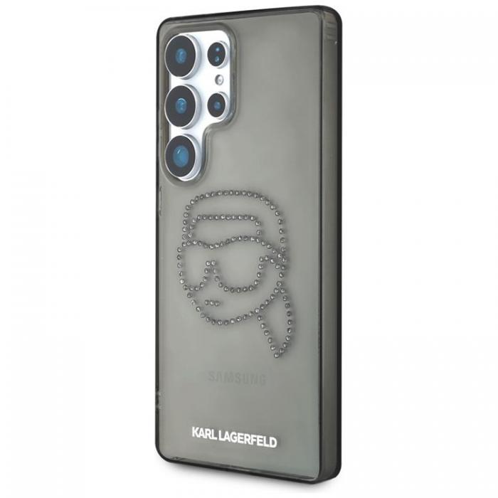 KARL LAGERFELD - Karl Lagerfeld Galaxy S25 Ultra Mobilskal Rhinestones Karl Head Logo - Svart