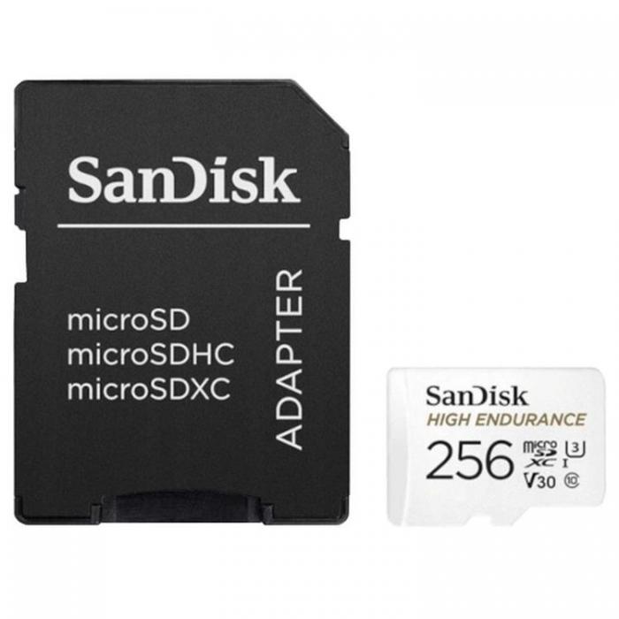 Sandisk - Sandisk Minneskort microSD 256GB 100MB/s med Adapter