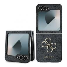 Guess - Guess Galaxy Z Flip 6 Mobilskal Läder 4G Metal Logo - Svart