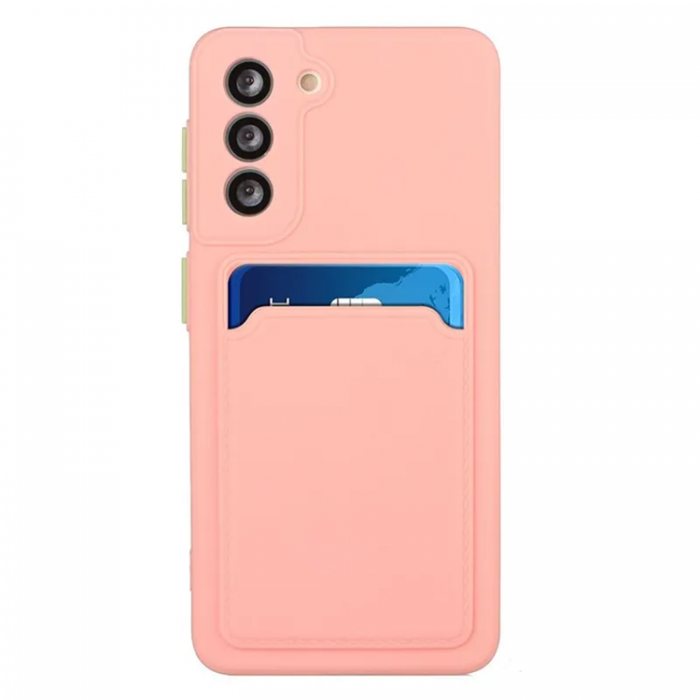 A-One Brand - Galaxy S23 Plus Mobilskal Korthllare TPU - Rosa