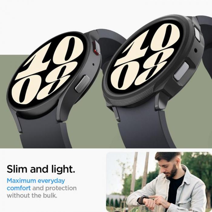 Spigen - Spigen Galaxy Watch 6 (44mm) Skal Liquid Air - Mattsvart