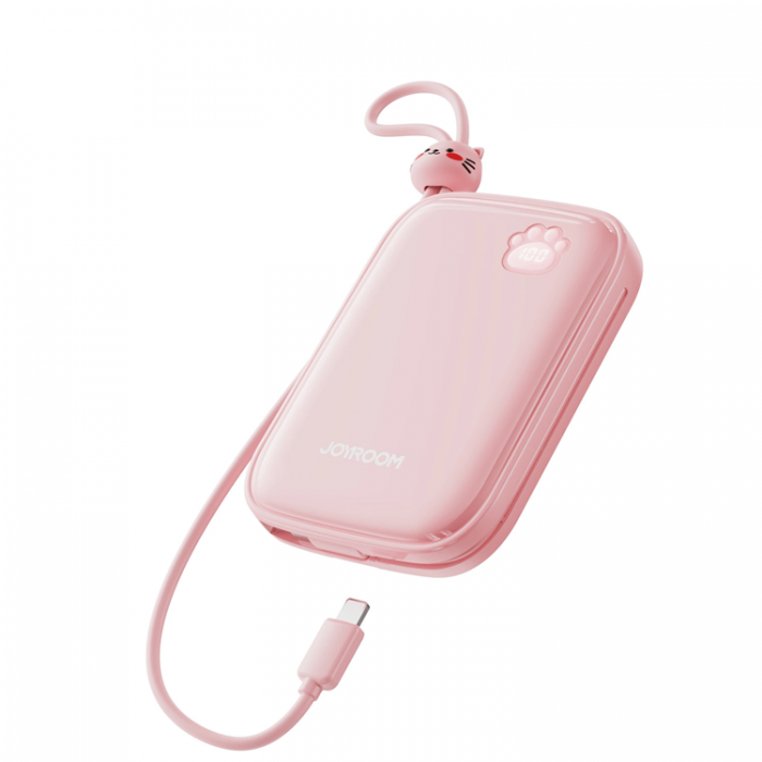 Joyroom - Joyroom Powerbank 22.5W 20000mAh + USB-C Kabel - Rosa