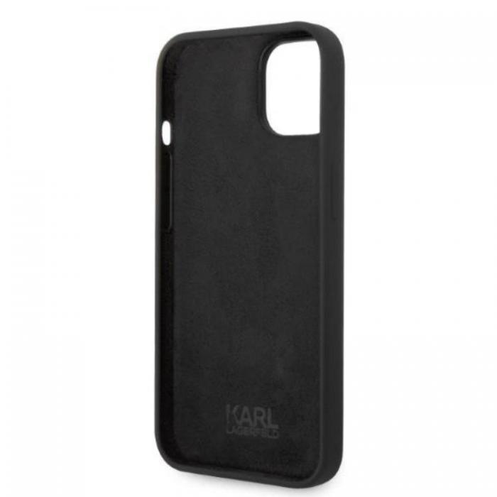 KARL LAGERFELD - Karl Lagerfeld iPhone 14 Plus Skal Silicone Ikonik - Svart