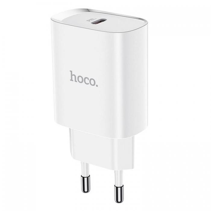 Hoco - Hoco Vggladdare Adapter USB-C - Vit