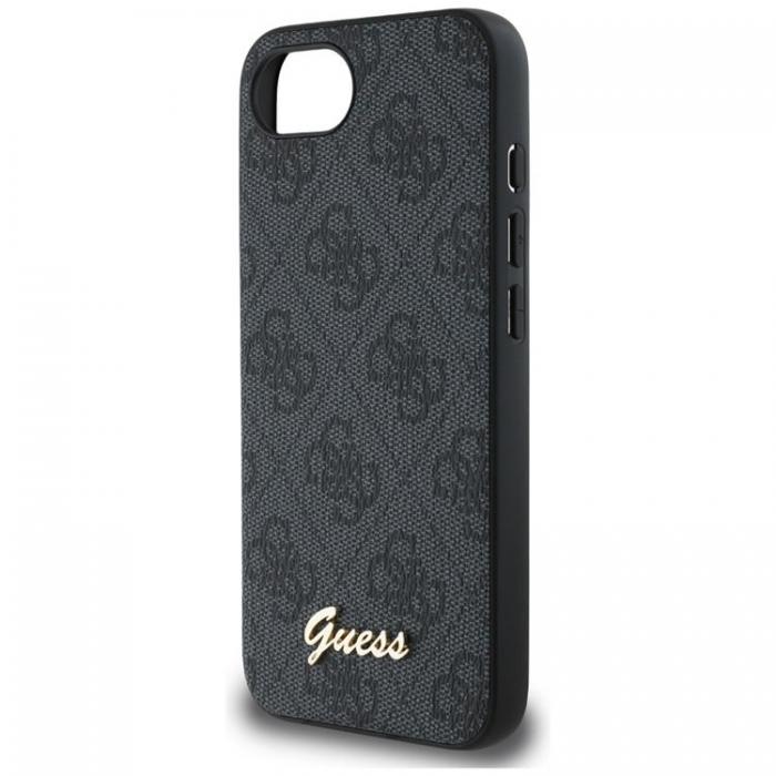 Guess - Guess iPhone 16e Mobilskal MagSafe 4G Script Logo - Svart