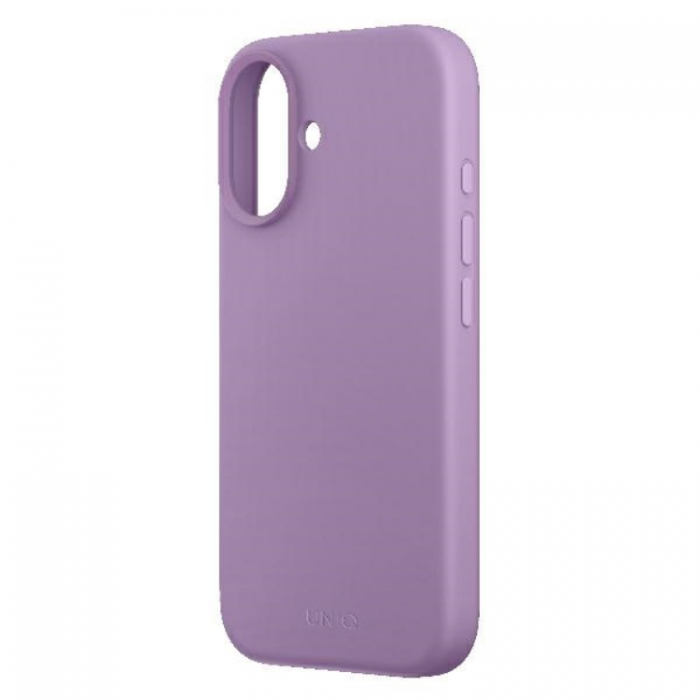 UNIQ - Uniq iPhone 16 Mobilskal Magsafe Lino Hue - Grape Rosa