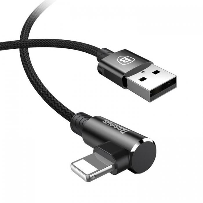 BASEUS - Baseus USB Till Lightning 1m Kabel 2A Elbow MVP - Svart