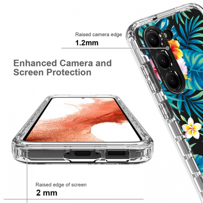 A-One Brand - Galaxy S23 Plus Skal Pattern Printing - Plantain Leaf