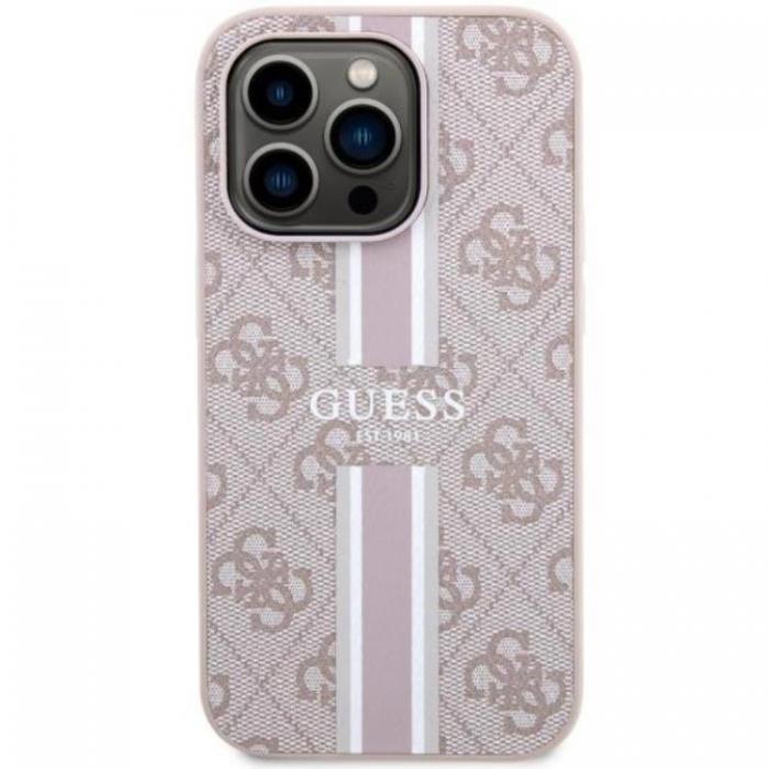 Guess - Guess iPhone 14 Pro Max Mobilskal MagSafe Printed Stripes