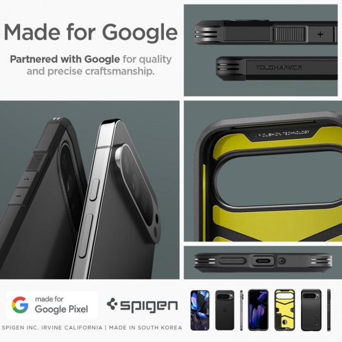 Spigen - Spigen Google Pixel 9 Pro XL Mobilskal Tough Armor - Svart