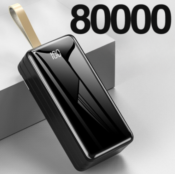 A-One Brand - Powerbank 80000 mAH 22.5 W - Svart