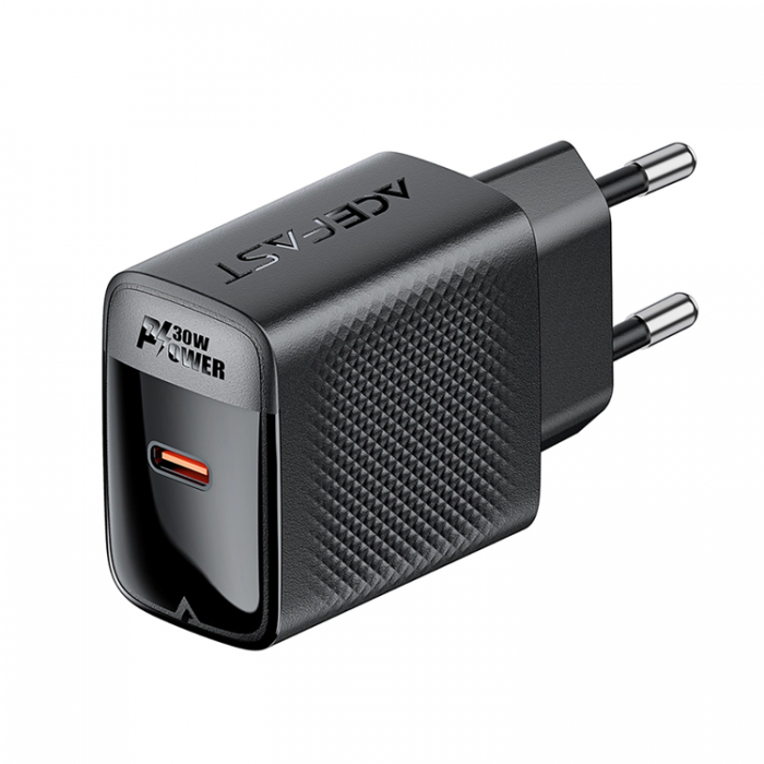 Acefast - Acefast Snabbladdare 30W A102 GaN USB-C PD - Svart