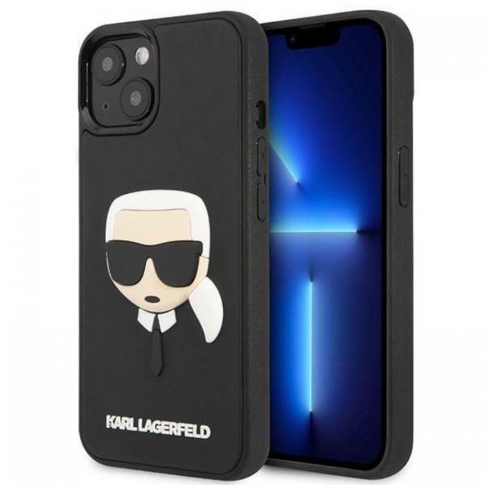 KARL LAGERFELD - Karl Lagerfeld iPhone 14 Plus Skal 3D Rubber Karl`s Head - Svart