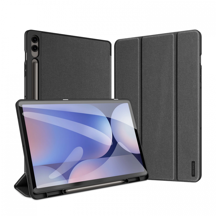 DuxDucis - Dux Ducis Galaxy Tab S10 Plus/S9 Plus/S9 FE Plus Fodral Domo Lder - Svart