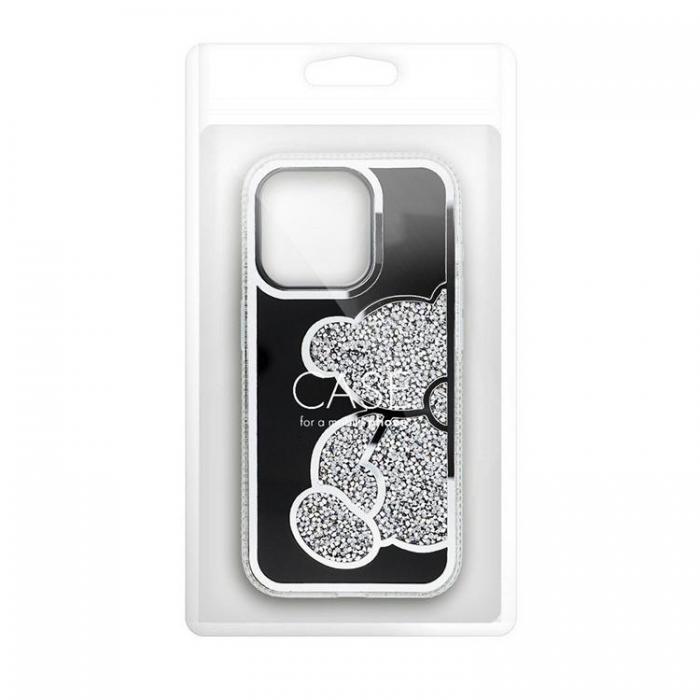 A-One Brand - iPhone 16e Mobilskal Teddy Bear - Silver