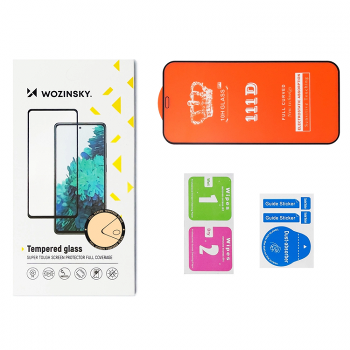 Wozinsky - Wozinsky Xiaomi Redmi 12 Hrdat Glas Skrmskydd - Svart