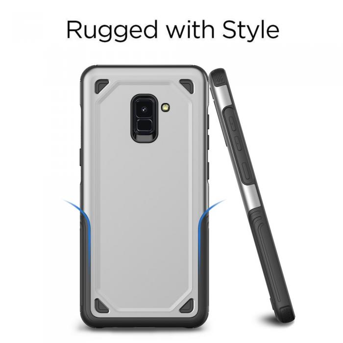 UTGATT4 - Rugged Armor Skal till Samsung Galaxy A8 (2018) - Rose Gold