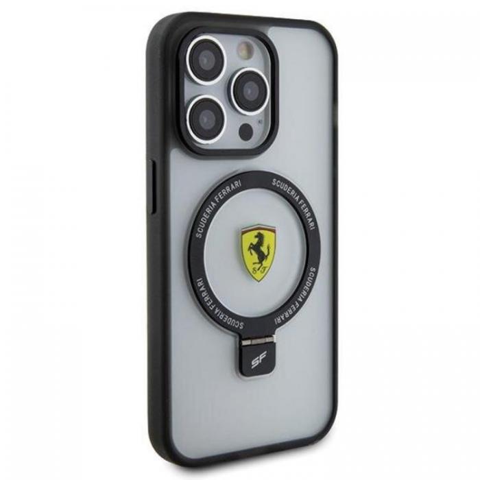 Ferrari - Ferrari iPhone 15 Pro Mobilskal Magsafe Ring Stand 2023 - Clear