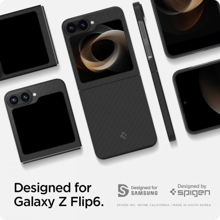 Spigen - Spigen Galaxy Z Flip 6 Mobilskal Airskin - Aramid Svart