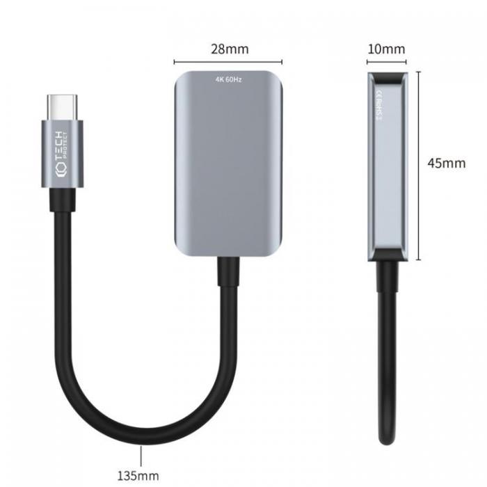 Tech-Protect - Tech-Protect USB-C till HDMI Adapter Ultraboost - Svart