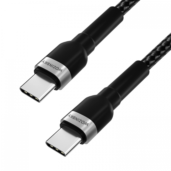 Wozinsky - Wozinsky USB-C/USB-C PD 65W Kabel 1m - Svart