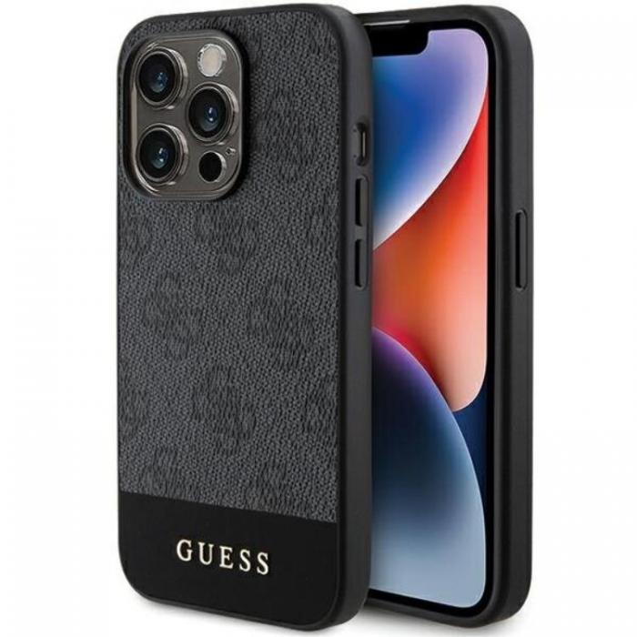 Guess - Guess iPhone 15 Pro Mobilskal Stripe Collection - Gr