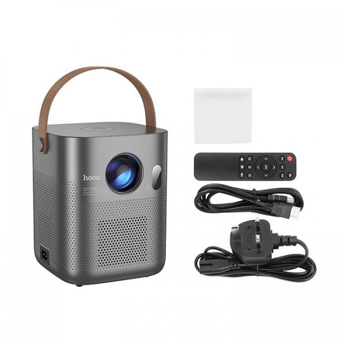 Hoco - Hoco Projektor med Android-Programvara Wi-Fi Bluetooth 720P DT4 - Gr