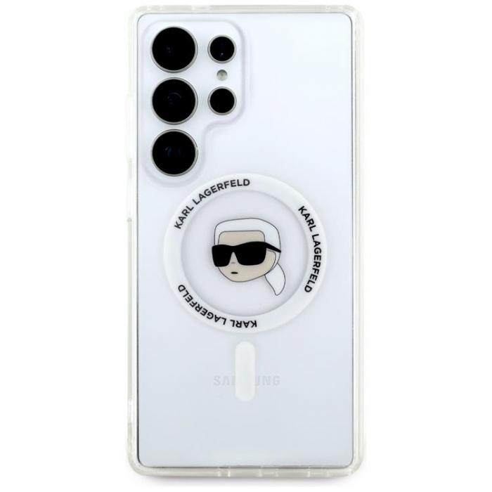 KARL LAGERFELD - Karl Lagerfeld Galaxy S25 Ultra Mobilskal MagSafe Karl Printed Logo - Vit