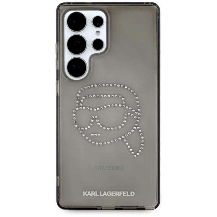 KARL LAGERFELD - Karl Lagerfeld Galaxy S25 Ultra Mobilskal Rhinestones Karl Head Logo - Svart