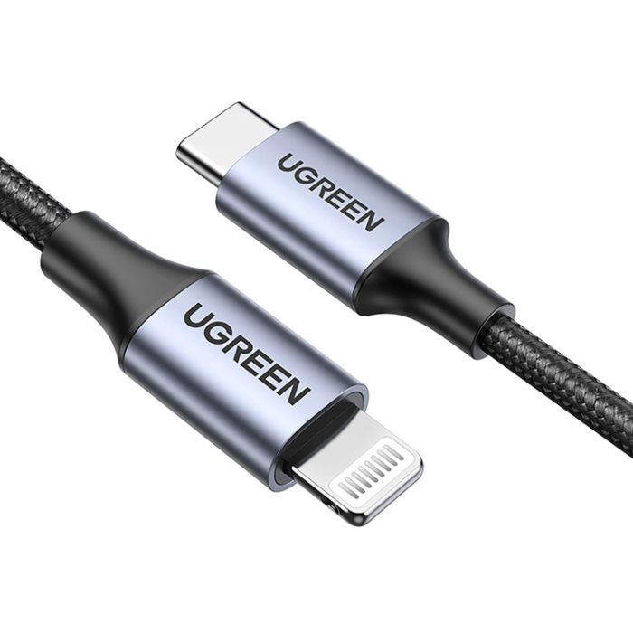 Ugreen - Ugreen Lightning Till USB-C 2.0 1.5m MFi Kabel - Gr