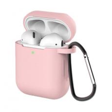 OEM - Silicone Soft Nyckelring Skal AirPods 2/AirPods 1 - Rosa