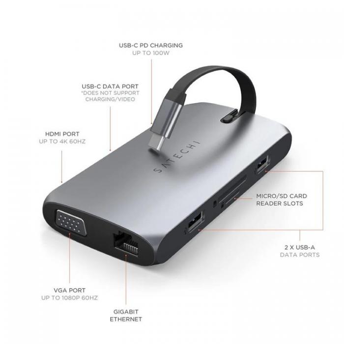 Satechi - Satechi USB-C On-the-Go Multiport Adapter