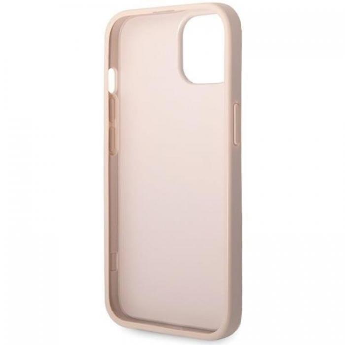 Guess - Guess iPhone 15 Plus Mobilskal Big Metall Logo - Rosa