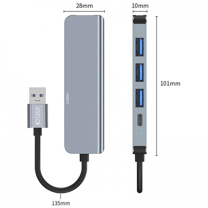 Tech-Protect - Tech-Protect 5IN1 Hub Adapter - Gr