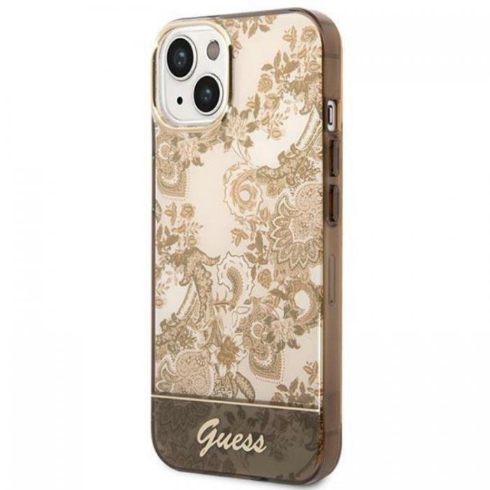 Guess - GUESS iPhone 14 Plus Skal Porcelain Collection - Ocher