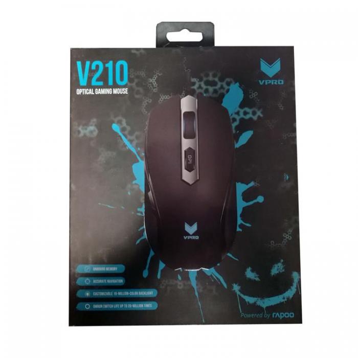 Rapoo - VPRO Mouse Gaming V210 Optisk - Svart