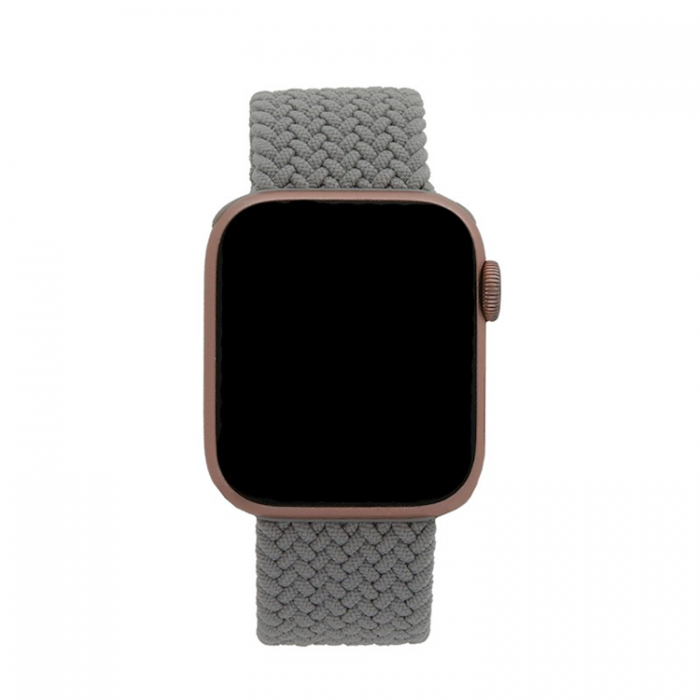 Devia - Devia Apple Watch (42/44/45/49mm) Armband Elastic S - Ljusgr