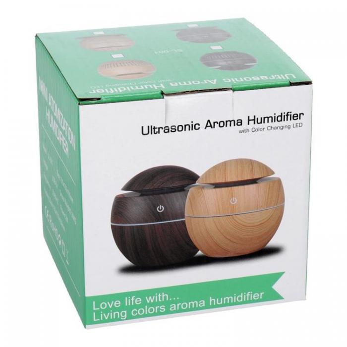 A-One Brand - Aromaterapimaskin Luftfuktare/Diffusor CAD-12/0952 - Svart