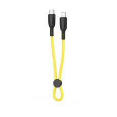 XO - XO USB-C Till Lightning 27W Kabel 0.25m NB-Q248A - Gul