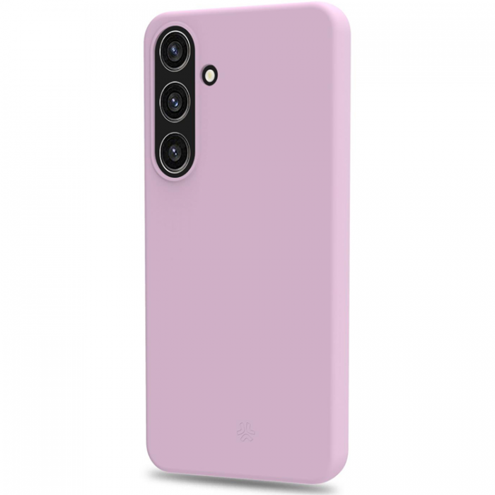 Celly - Celly Galaxy S25 Ultra Mobilskal Cromo Soft Rubber - Rosa